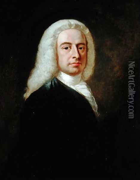 Portrait of Judge Christopher Robinson Oil Painting - Benjamin Wilson