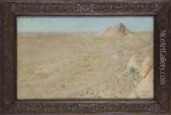 Le Rocher Au Chien, Laghouat Oil Painting - Alphonse Etienne Dinet