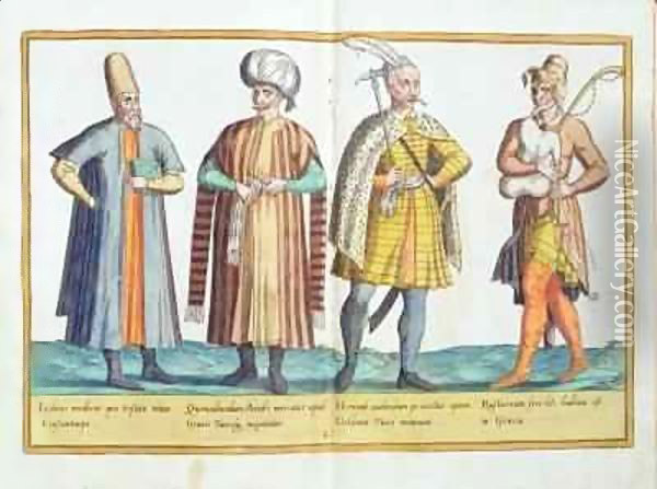 Sixteenth century costumes from 'Omnium Poene Gentium Imagines' 11 Oil Painting - Abraham de Bruyn