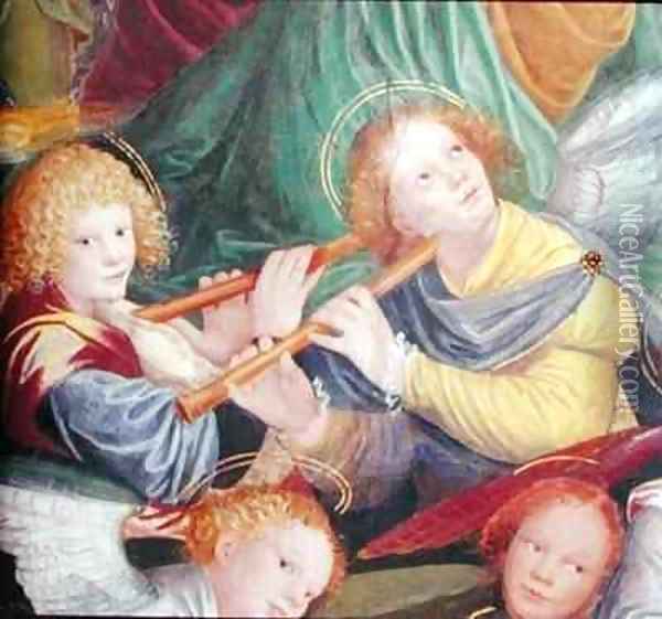 The Concert of Angels 9 Oil Painting - Gaudenzio Ferrari