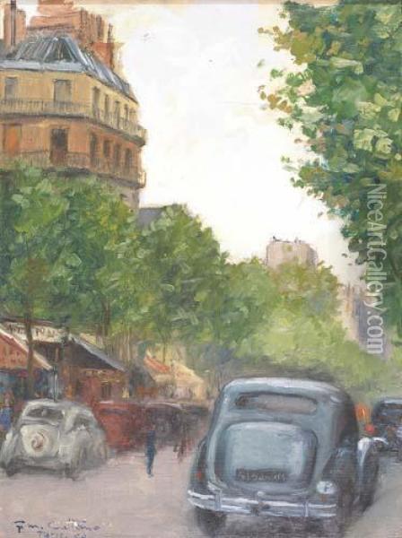 Parigi, 1950 Oil Painting - Giuseppe Maria Ficatelli