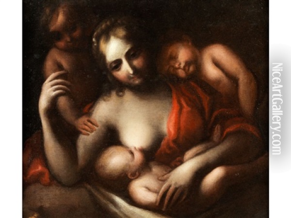 Maternitat Oil Painting - Carlo Cignani