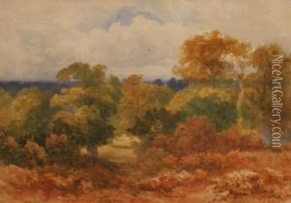 Untitled Landscape Oil Painting - William James Bennett