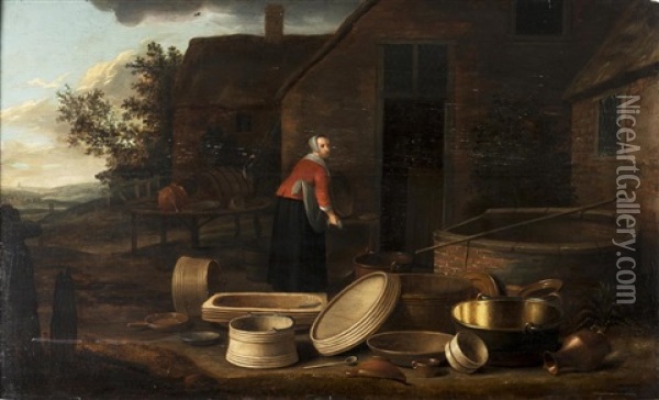 Barates Oil Painting - Floris Gerritsz. van Schooten