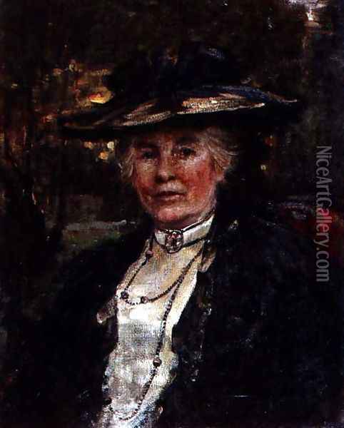 Portrait of Lady Winkworth Oil Painting - Charles Sims
