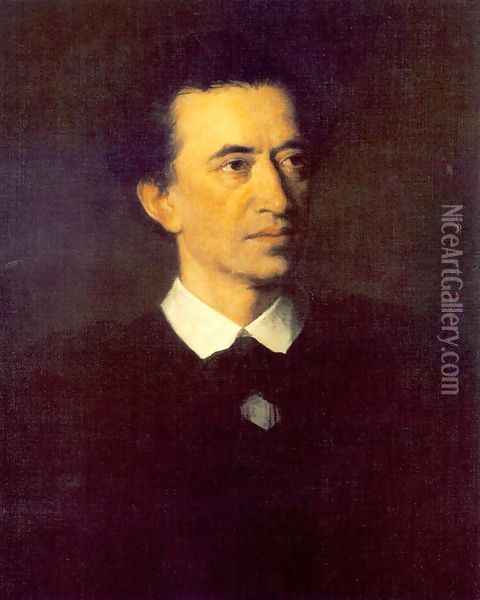 Portrait of Miklos Feleky 1871 Oil Painting - Mor Than