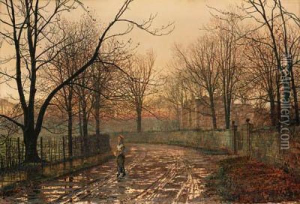 Sixty Years Ago Oil Painting - John Atkinson Grimshaw
