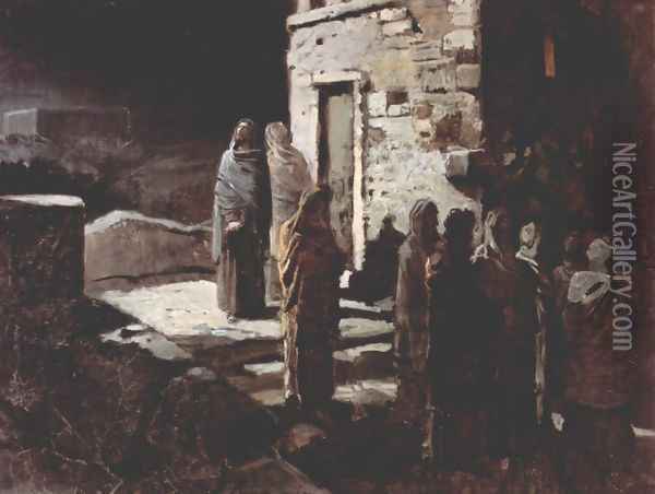 Christ praying in Gethsemane, 1888 Oil Painting - Nikolai Nikolaevich Ge