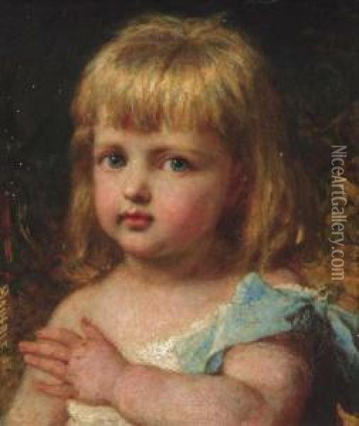Portrait Of Princess Caroline Murat Oil Painting - Karl Wilhelm Friedrich Bauerle