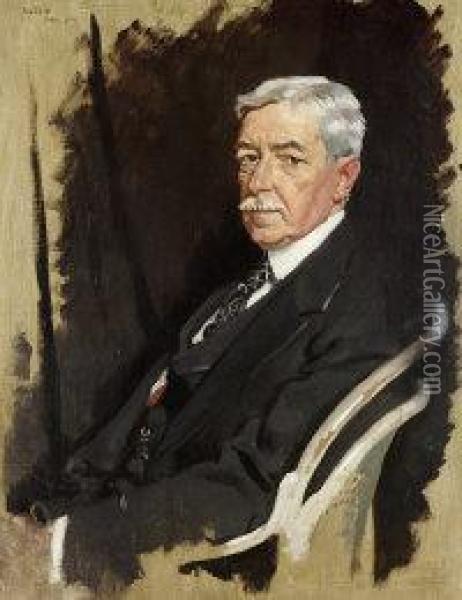 Portrait Of Robert Lansing Oil Painting - Sir William Newenham Montague Orpen