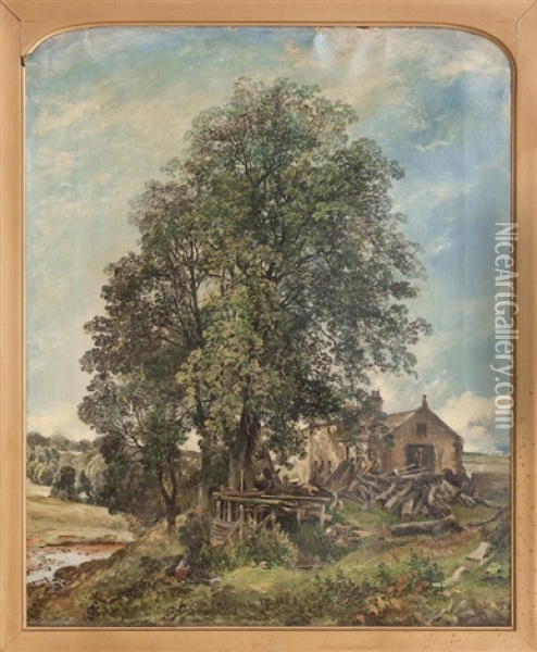 The Mill Oil Painting - Horatio McCulloch