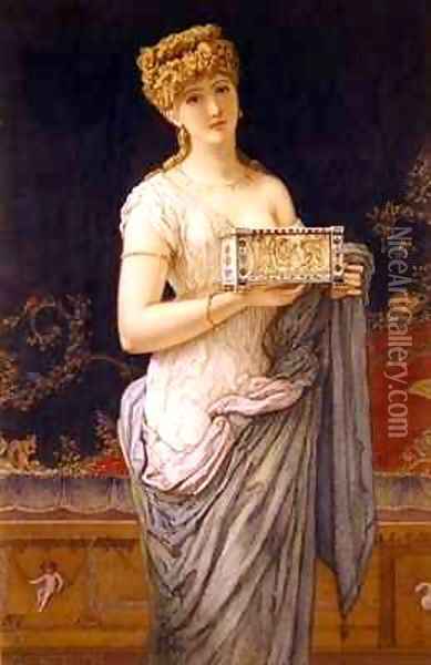 Pompeian Girl Oil Painting - Augustus Jules Bouvier