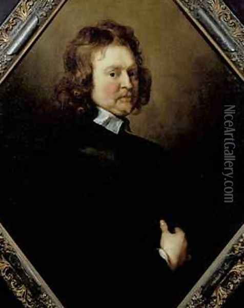Portrait of Edward Hyde 1609-74 1st Earl of Clarendon Oil Painting - Adriaen Hanneman