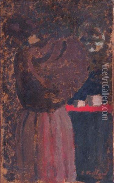 La Femme Au Chale (misia Natanson) Oil Painting - Jean-Edouard Vuillard