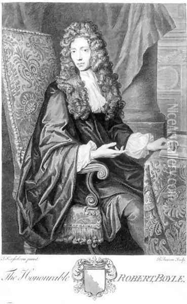 The Honorable Robert Boyle 1627-91 Oil Painting - Johannes Kerseboom