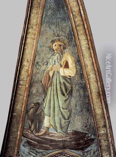 St John the Evangelist Oil Painting - Andrea Del Castagno
