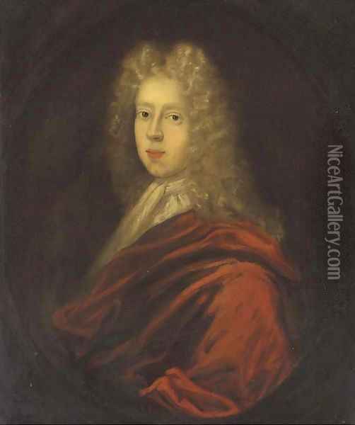 Portrait of Sir William Dukinfield-Daniell, 3rd Baronet of Dukinfield (1725-1758) Oil Painting - English School