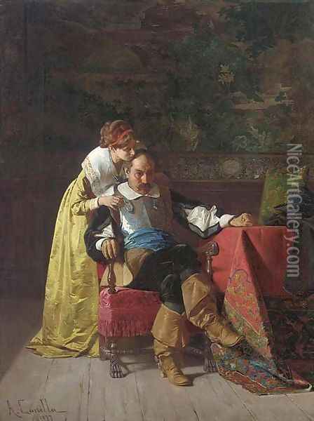 The comforting touch Oil Painting - A. Canella