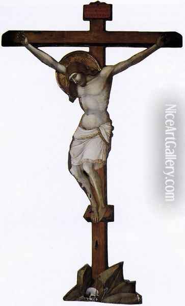 Shaped Cross c. 1325 Oil Painting - Pietro Lorenzetti