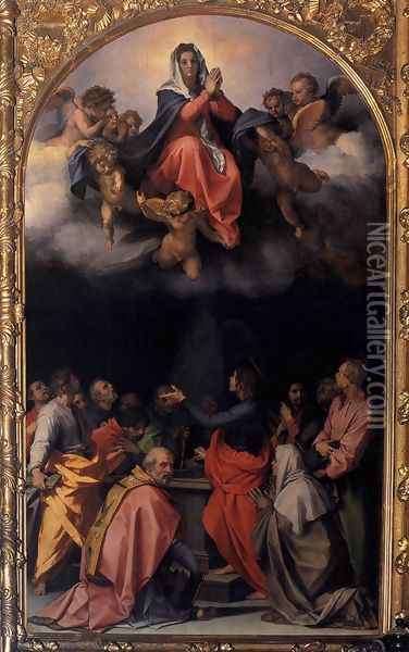Assumption of the Virgin 1526 Oil Painting - Andrea Del Sarto
