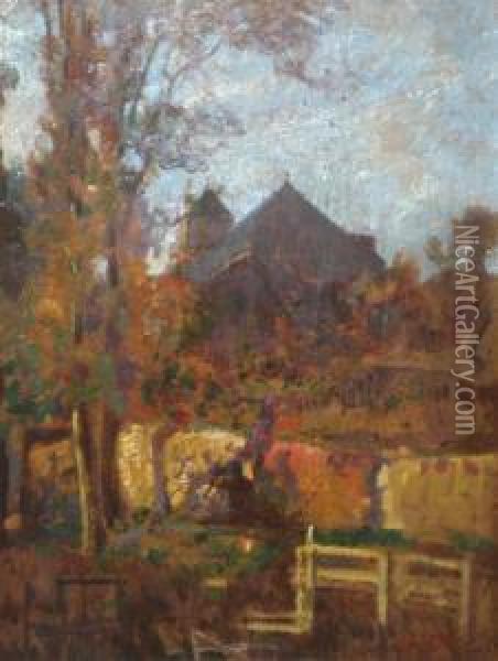 Prestonkirk, East Linton Oil Painting - Robert Noble