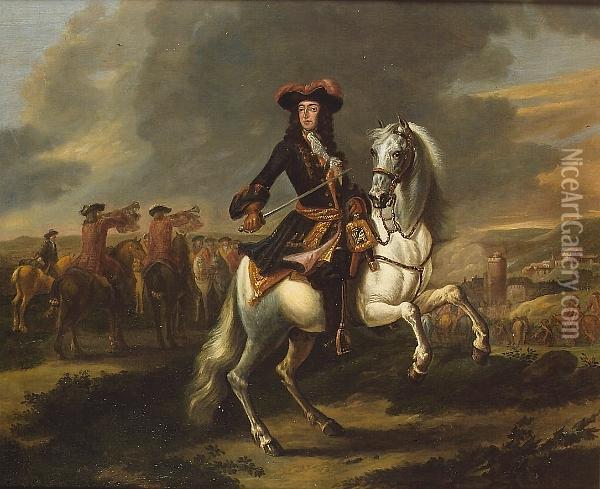 William Iii At The Siege Of Namur Oil Painting - Jan Wyck