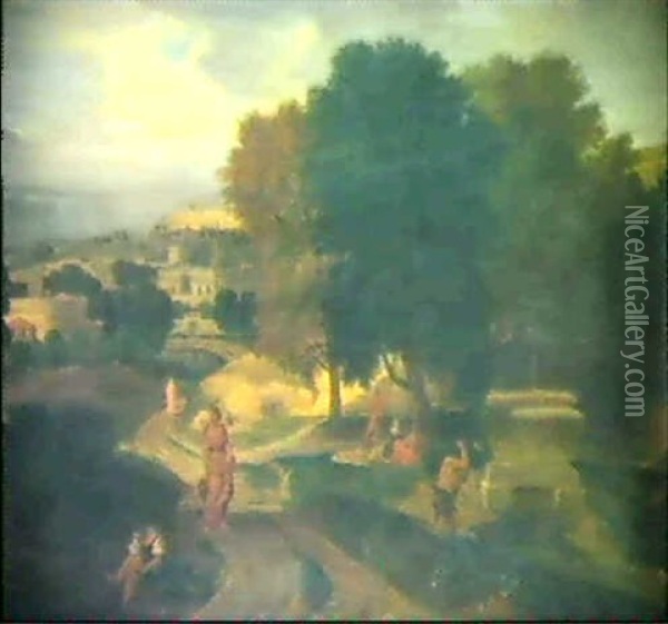 Heroische Landschaft Oil Painting - Francisque Millet