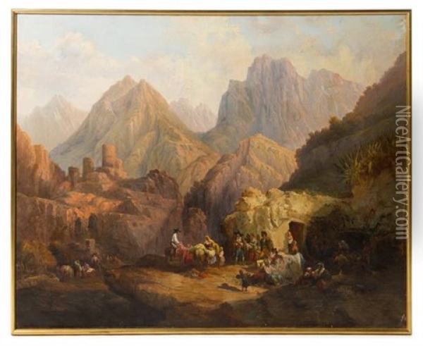 Campaign Among Ruins, 1846 Oil Painting - Genaro Perez Villaamil