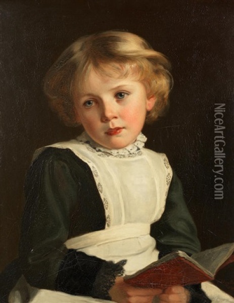 A Pause From Reading Oil Painting - James Hayllar
