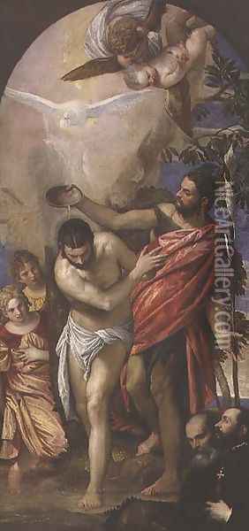 The Baptism of Christ 2 Oil Painting - Paolo Veronese (Caliari)