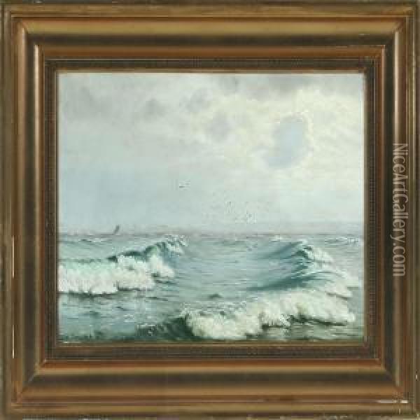 Seascape Oil Painting - Johannes Herman Brandt