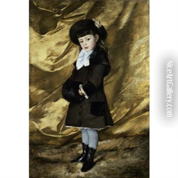 Portrait Of Mademoiselle Marie Dubois Oil Painting - Leon Tanzi