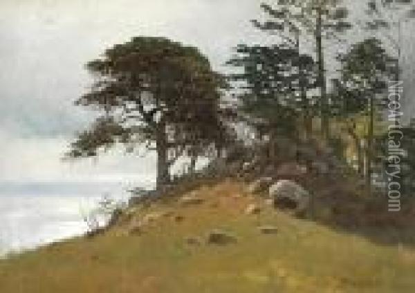 Cypress Point, Monterey Oil Painting - Albert Bierstadt