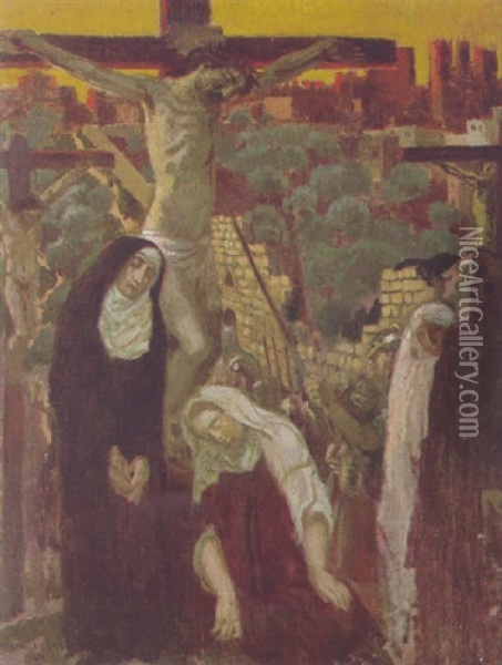 Le Sacre Coeur Cruxifie Oil Painting - Maurice Denis