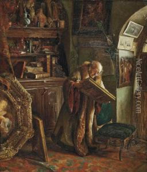 The Connoisseur Oil Painting - Carl Maria Seyppel