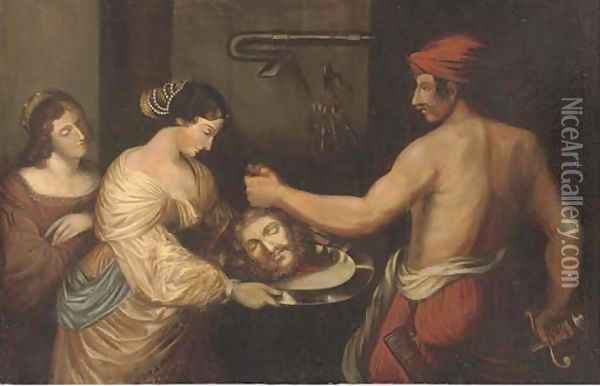 Salome with the head of Saint John the Baptist Oil Painting - Sir Peter Paul Rubens