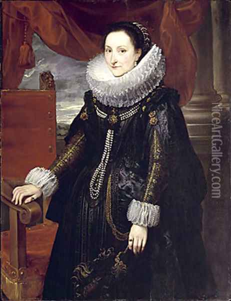 Portrait of a Woman 2 Oil Painting - Cornelis De Vos