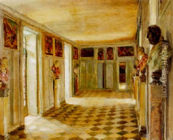 Interior At Reveillon Oil Painting - Walter Gay