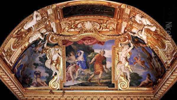 Ceiling decoration Oil Painting - Giovanni Francesco Romanelli