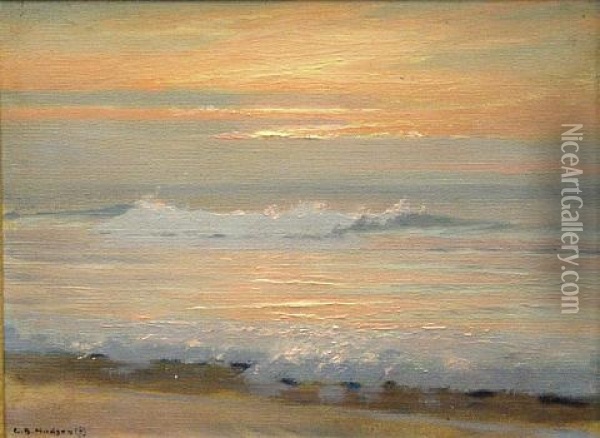 Coral Sunset Oil Painting - Charles Bradford Hudson