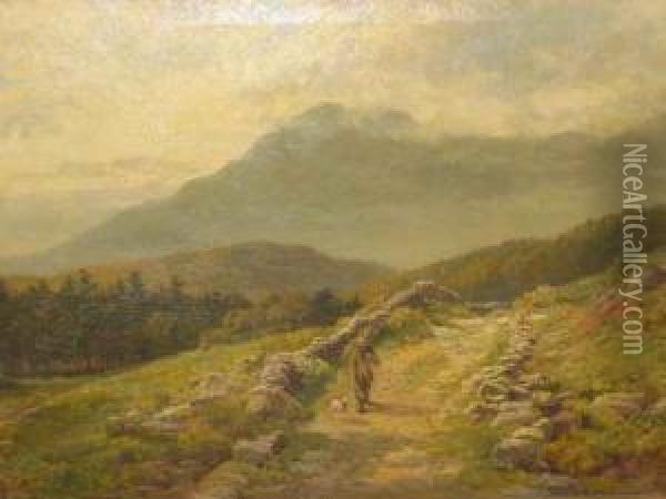 The Path Home Oil Painting - Samuel Henry Baker