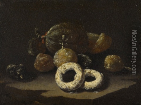 Still Life Of Sugared Fruits Oil Painting - Giuseppe Recco
