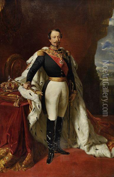 Portrait En Pied De L'empereur Napoleon Iii. Oil Painting - Franz Xavier Winterhalter