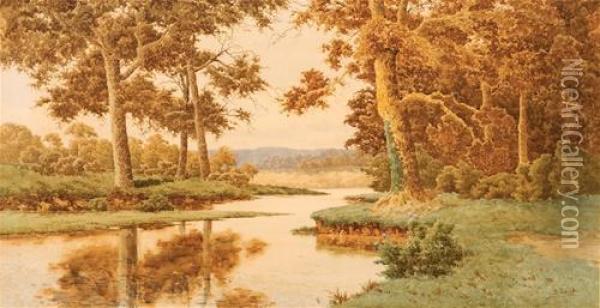 Untitled (river) Oil Painting - Henri Tebbitt