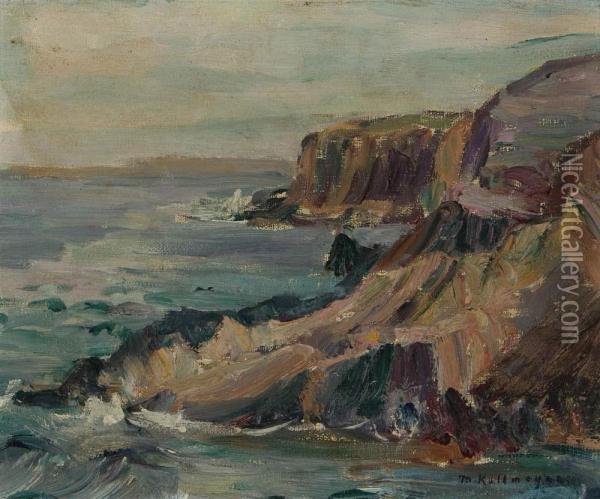 Coastal View. Oil Painting - Minnie Kallmeyer