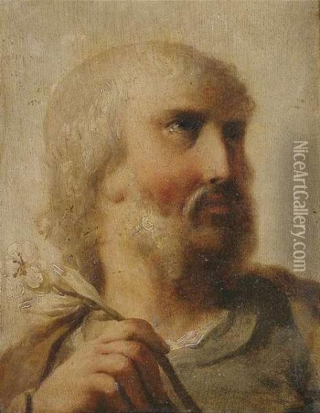 Saint Joseph. Oil Painting - Benedetto Luti