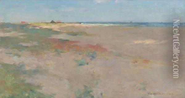 On The Suffolk Coast Oil Painting - Willard Leroy Metcalf