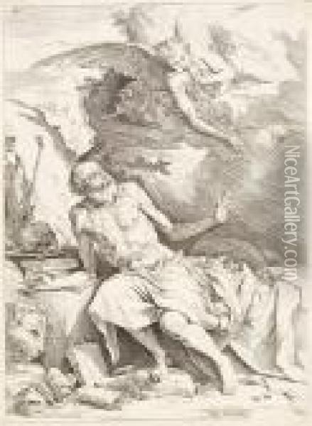 Der Heilige Hieronymus Vernimmt Die Klange Des Jungsten Gerichts Oil Painting - Jusepe de Ribera