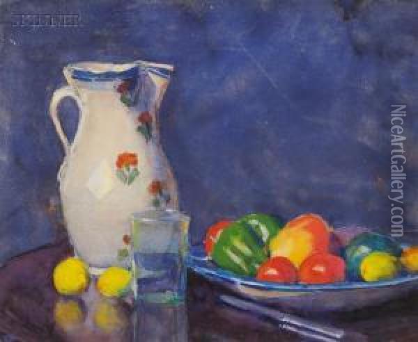 Still Life With Pitcher Oil Painting - Margaret Jordan Patterson