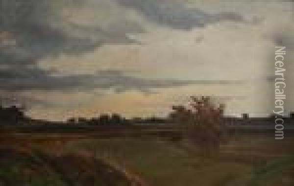 Autumn Landscape Oil Painting - Vaclav Maly